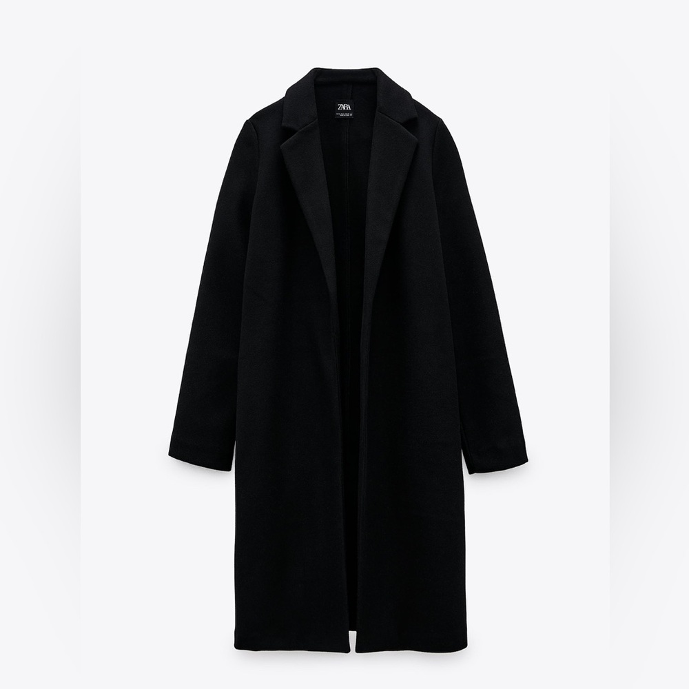 Zara Classic Black Overcoat
